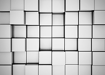 Абстрактный фон из серых 3D кубов. (Номер по каталогу: 25006)