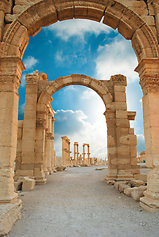 Город Пальмира, Сирия. (Код изображения: 16037)
