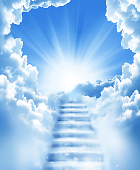 Лестница в небо. (Код изображения: 12022)