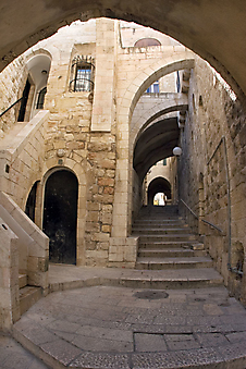 Арки на улицах Иерусалима. (Код изображения: 14071)