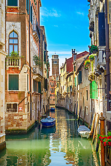  Узкий канал Венеции, Италия. (Каталог номер: 14134)