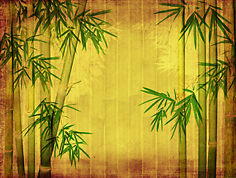 Бумага с бамбуком. (Код изображения: 22016)