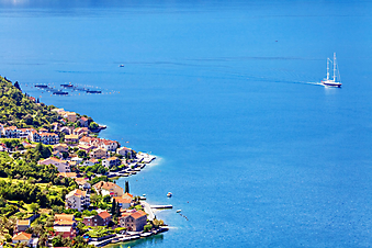 Вид на море, Черногория. (Код изображения: 05044)
